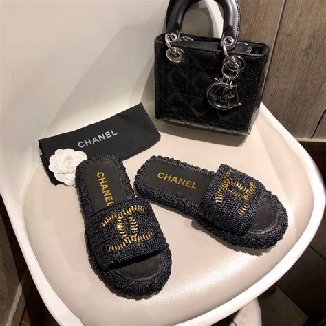 chanel summer slides|Chanel slides price.